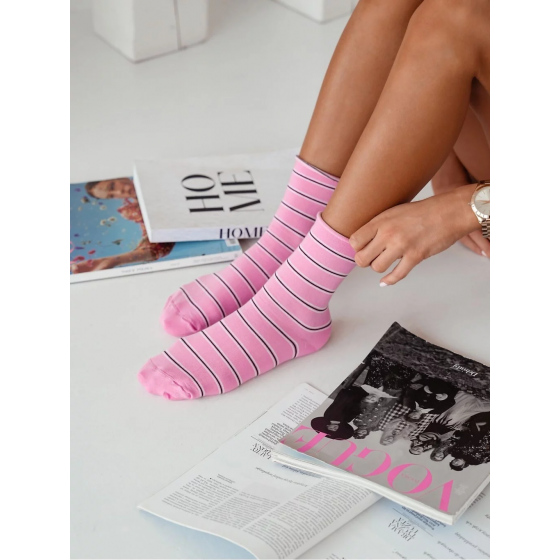 Dámske ponožky 0200-162 pruhované - Milena