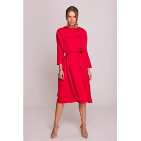 Pletené šaty S403 červené - Stylove Pletené šaty S403 červené - Stylove