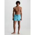 Pánske plavky Short Drawstring Swim Short CK Nylon KM0KM00868CU8 modrá - Calvin Klein