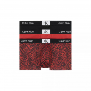 Pánske boxerky 3Pack 000NB3532E HZY čierno červené - Calvin Klein