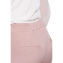 Dámske nohavice s úzkymi nohavicami K055 púdrové ružová - Makover