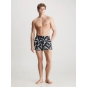 Pánske plavky KM0KM00968 0GK čiernobiele s potlačou - Calvin Klein