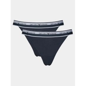 Dámske tangá 2Pack 164522 4R227 00135 tm. modrá - Emporio Armani