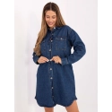 Dámske Jeans šaty D80026BI30469M314 Tmavomodrá - FPrice