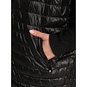 Kurtka damska pikowana z kapturem czarna FashionStreet TY5529