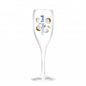 Personalizovaná nerozbitná prosecco sklenice s letním ovocem 