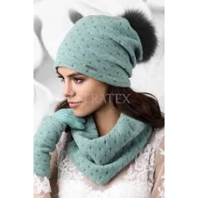 Dámske rukavice Cal 18.962 tyrkysové - Kamea Dámske rukavice Cal 18.962 tyrkysové - Kamea