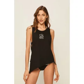 Plážový top KW0KW01026-BEH čierna - Calvin Klein