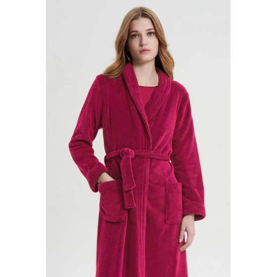 Dámsky dlhý župan 19216 fuchsiová - Vamp