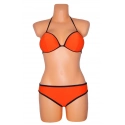 Dámske plavky TRIANGLE LC40967-2 oranžové - OEM