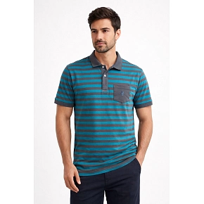 Pánska polokošeľa 500750 zeleno-šedá - Jockey