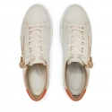 Dámska kožená športová obuv D1C01-81 / RKR676 Ecru-béžová - Remonte