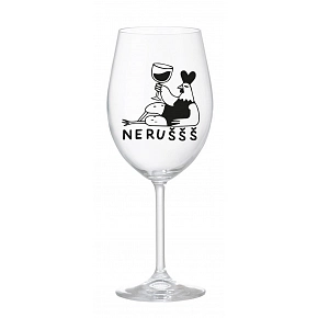NERUŠŠŠ - čirá sklenice na víno 350 ml