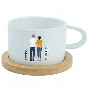 Personalizovaný keramický hrníček "MAKRONKA" s párem Personalizovaný keramický hrníček "MAKRONKA" s párem