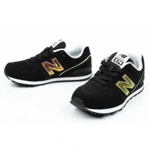 Dámske topánky / tenisky GC574MTK čierna so zlatou - New Balance