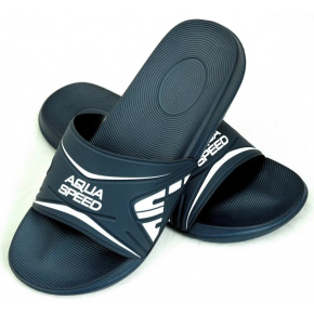 Plavecká unisex 45 obuv do bazéna Dakota 10 Tmavomodrá s bielou - AQUA SPEED