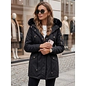 Kurtka zimowa damska parka GODDESS czarna FashionStreet TY3867