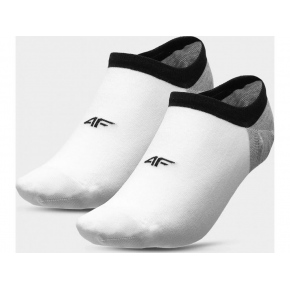 Pánske nízke členkové ponožky NOSD4-SOM200-10S+10S Biela so šedou - 4F