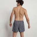 Pánske voľné boxerky 2 ks ECOSMART LOOSE BOXER Green BIO / Tmavomodrá so šedou - DIM
