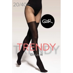 GIRL-UP -14  Rajstopy wzorzyste..