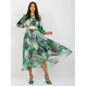 Dámske šaty 3062 4.17P čierna a zelená - FPrice