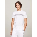 Pánske tričko UM0UM03196 YBR biele - Tommy Hilfiger