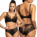 Dámska push-up podprsenka Estelle M-0198/11 Čierna - MAT