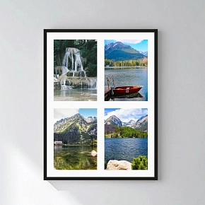 Personalizovaný magický fotoobraz v rámu - 30x40 - koláž fotografií 