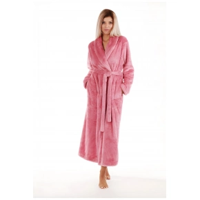 Dámsky župan LILLY extra so šálovým golierom 2120 3352 staroružová - Vestis