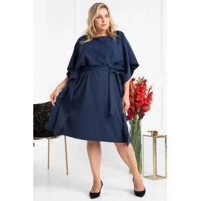 Dámske šaty plus size Rolanda tmavo modrá - Karko