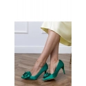 Dámské lodičky na jehlovém podpatku FB-302 Zelená - Lovit