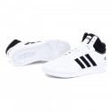 Pánske športové topánky Hoops 3.0 Mid M GW3019 Biela s čiernou - Adidas