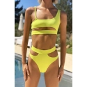 Dámske plavky Malibu Cut Out Bikini Lime - Hugz
