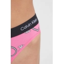 Dámske nohavičky 000QF7480E KCC ružové so srdiečkami - Calvin Klein