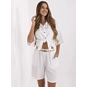 Dámske šortky MI SN 6620.72P biele - F.Moda