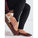 Baleriny damskie bordowe FashionStreet ZY1060