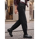 Jeansy damskie balloon fit z paskiem czarne FashionStreet UY3130