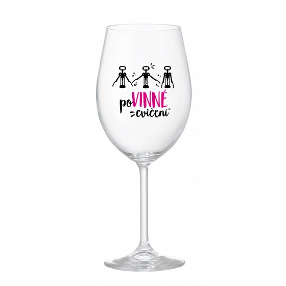 POVINNÉ CVIČENIE - číry pohár na víno 350 ml