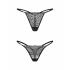 Dámske sexi tangá Clara 2-Pack čierne - Obsessive