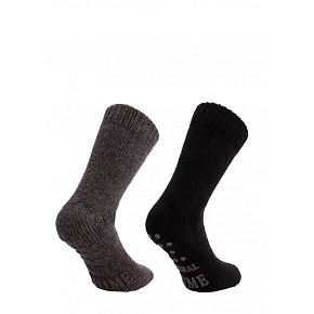 Pánske domáce ponožky 21460 sivé - WiK