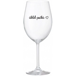 ÚKLID POČKÁ - čirá sklenice na víno 350 ml ÚKLID POČKÁ - čirá sklenice na víno 350 ml