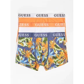 Pánske trenírky U1GG05K6YW1 P549 oranžová/modrá/biela - GUESS
