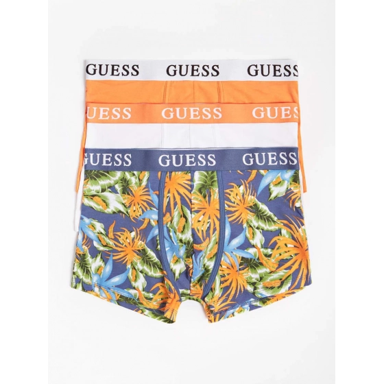 Pánske trenírky U1GG05K6YW1 P549 oranžová/modrá/biela - GUESS