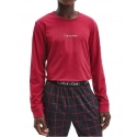 Pánske pyžamo NM2178E V5N vínová - Calvin Klein