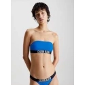 Dámska plavková podprsenka Bandeau KW0KW01966 C4X modrá-čierna - Calvin Klein