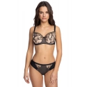 Dámska podprsenka Filipa 1130 Čierna s béžovou - Gaia