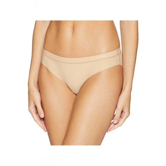 Dámske nohavičky QF4845E - SVR - púdrová hnedá - Calvin Kleín