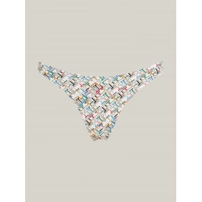 Dámske plavkové nohavičky UW0UW05272 0F9 ecru so vzorom - Tommy Hilfiger