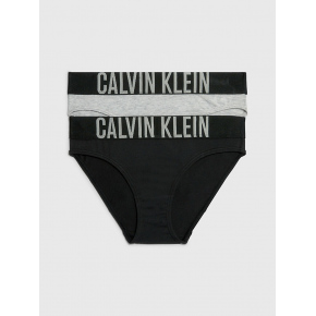 Dievčenské nohavičky 2 Pack G80G800153029 sivá/čierna - Calvin Klein