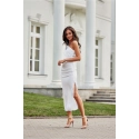 Večerné šaty SUK0411 krémové - Roco Fashion